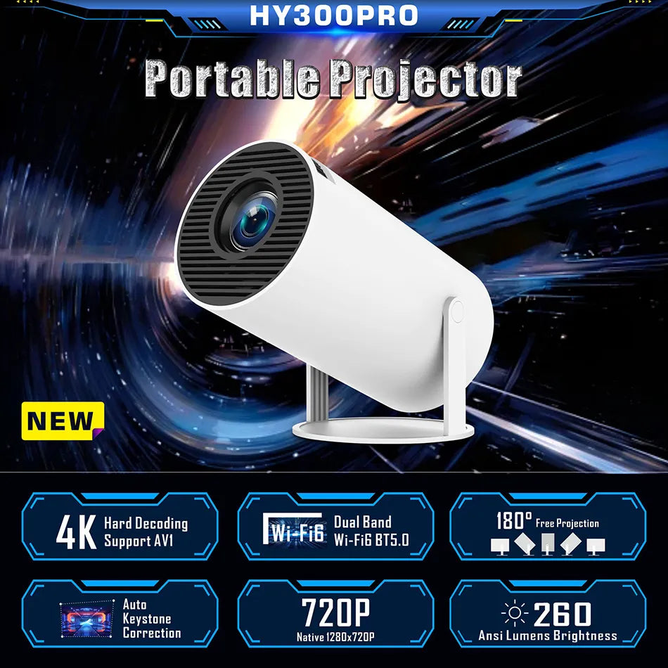 Mini Projecteur 4K – L'Expérience Cinéma à Portée de Main ! 🎬✨