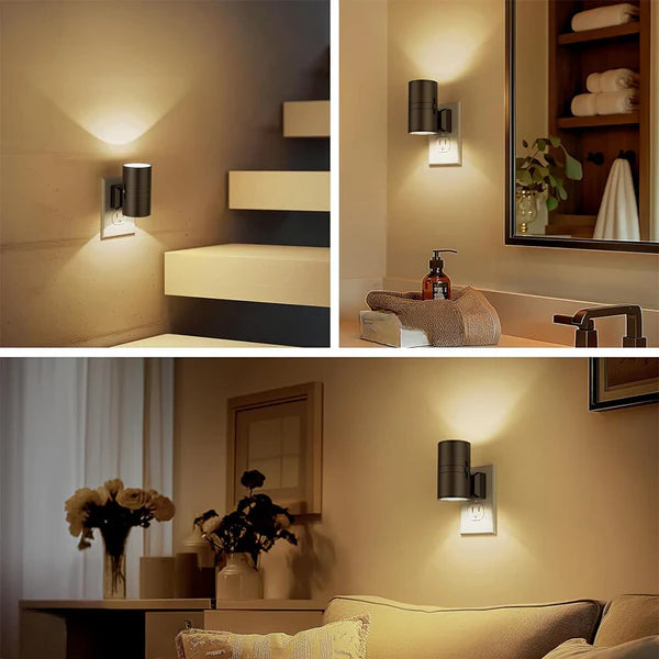 Veilleuse Prise Murale avec Détection de Luminosité et Luminosité Réglable - PRESTIVENTE