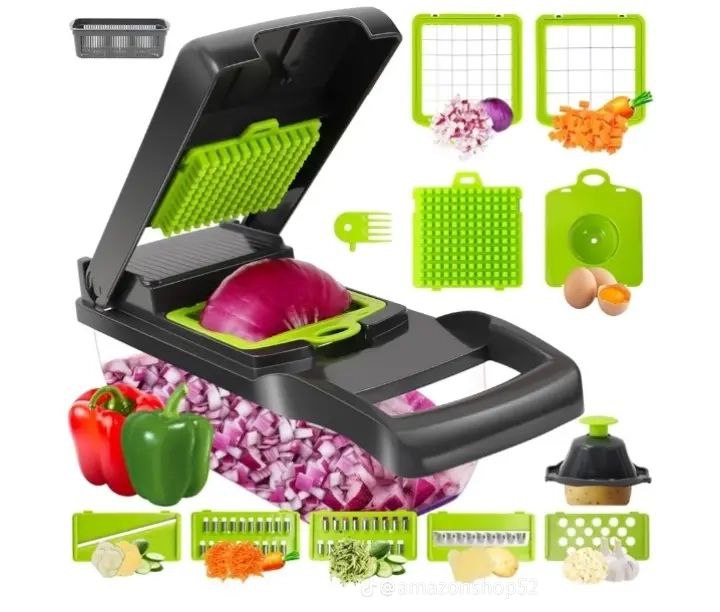 Hachoir à légumes multifonctionnel 14 en 1