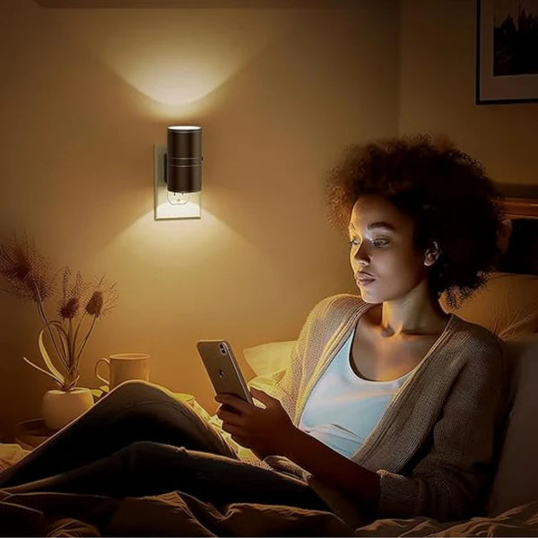 Veilleuse Prise Murale avec Détection de Luminosité et Luminosité Réglable - PRESTIVENTE