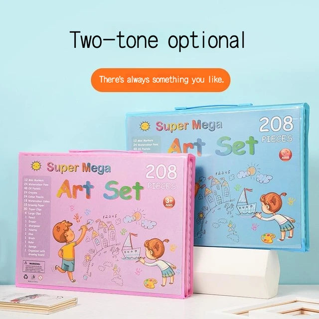 Kit d'art de dessin pour Les enfants - 208 pièces