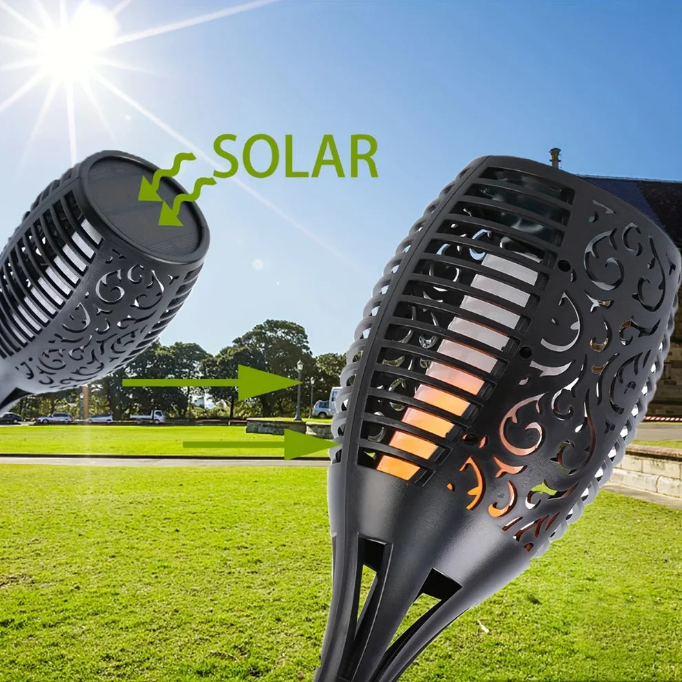 Lampe Solaire Effet Flamme