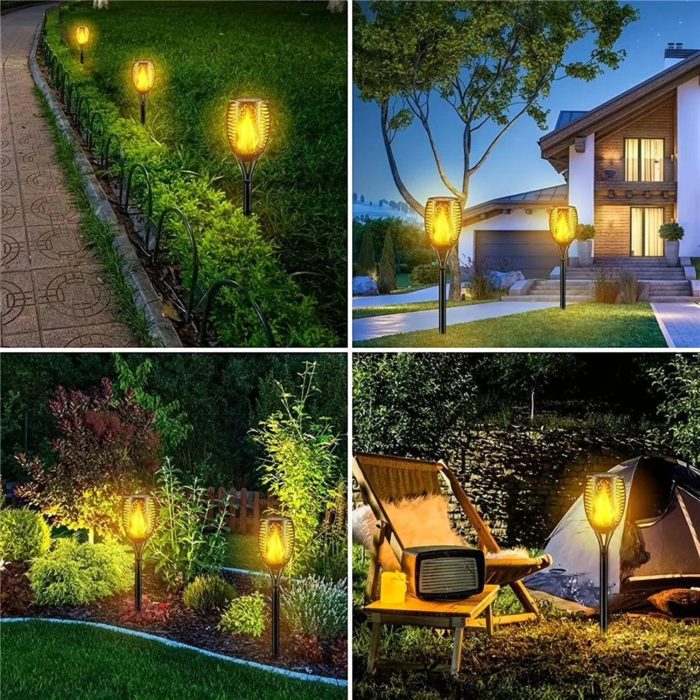 Lampe Solaire Effet Flamme