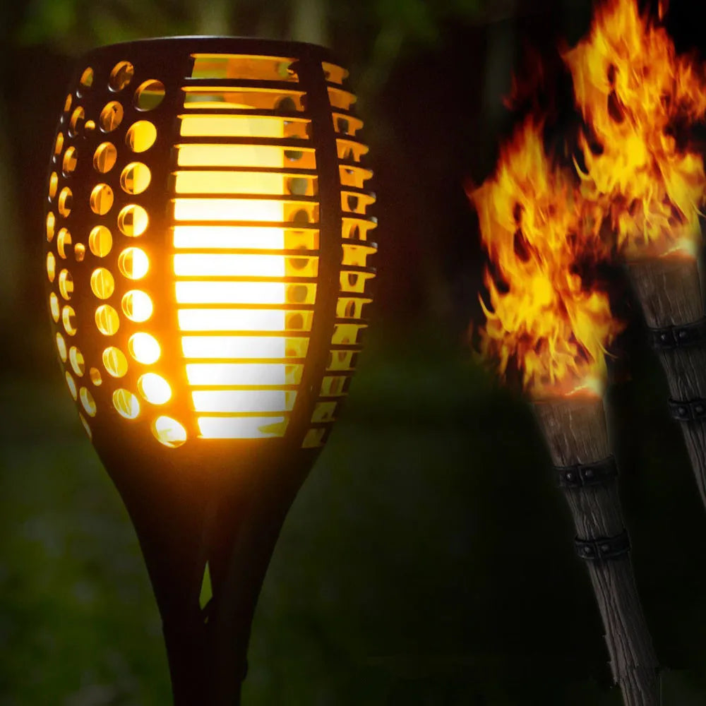 Lampe Solaire Effet Flamme
