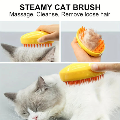 MANGO - Brosse de Toilettage avec Spray Vapeur d'Eau