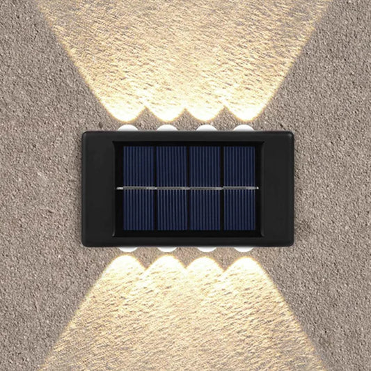 Lampe LED solaire applique murale d'extérieur